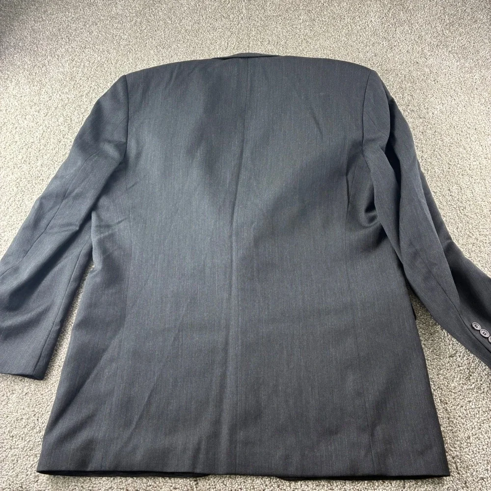 Oscar de la Renta Menswear Gray Wool Blazer Jacket‎ 42L W36 Made in Mexico - Picture 7 of 8